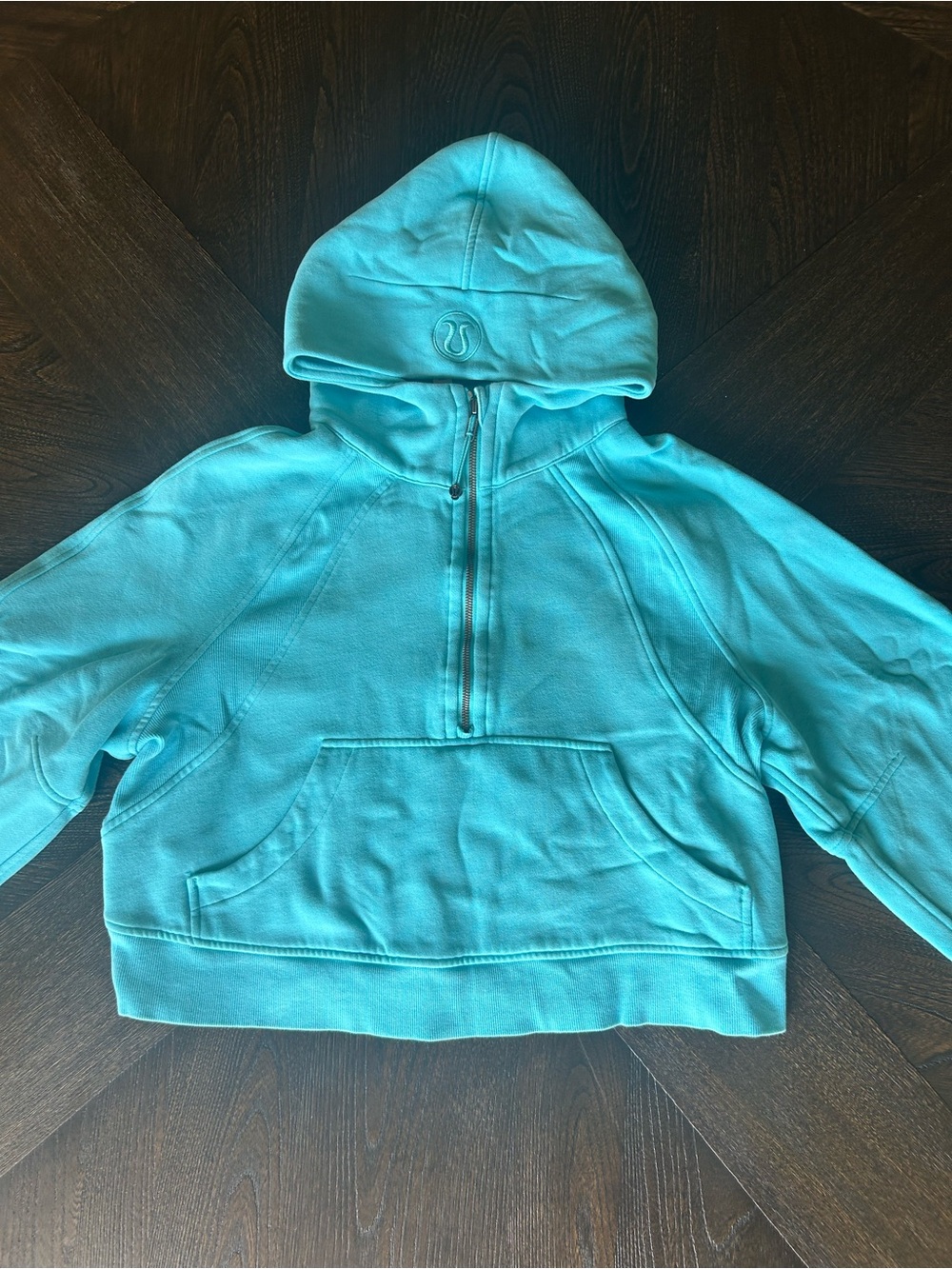Lululemon RARE Electric Blue Half Zip-Up Scuba Jacket